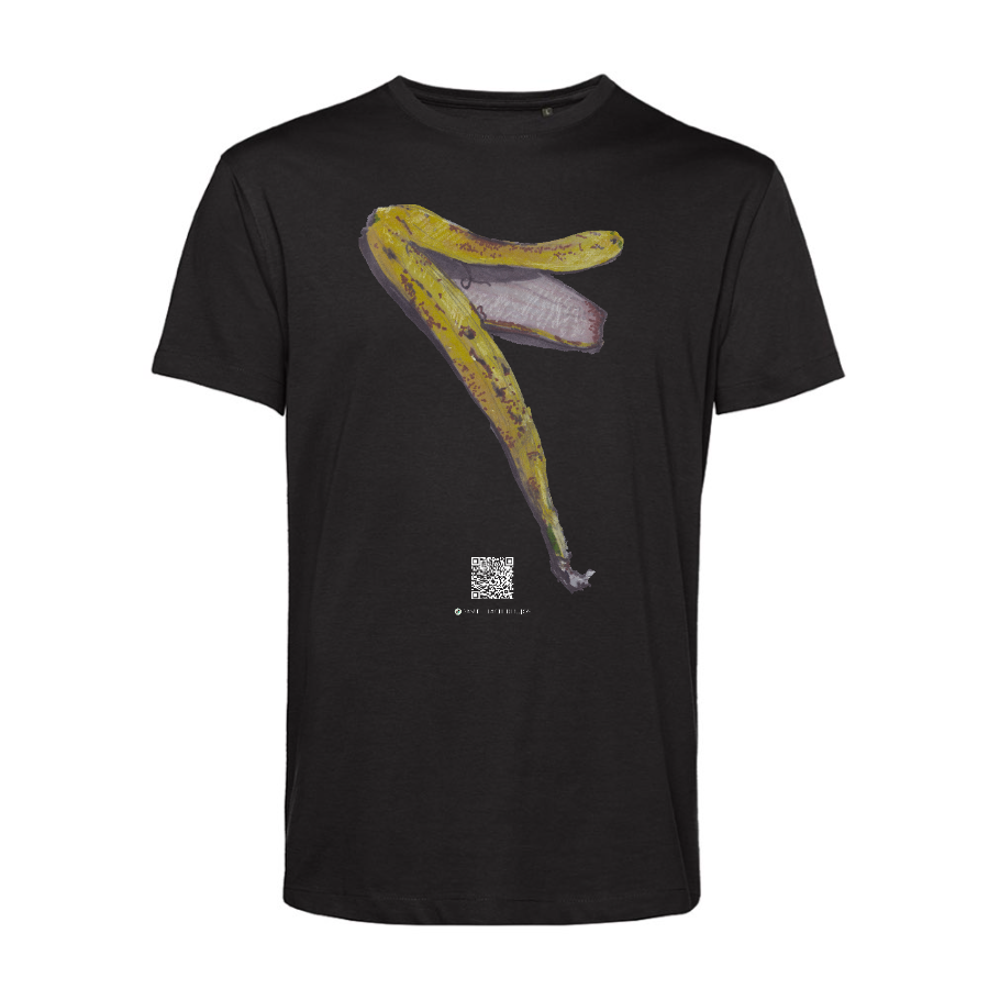Cáscara de Plátano Polera Orgánica Unisex - Colores Oscuros