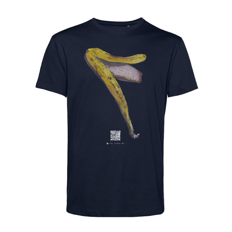 Cáscara de Plátano Polera Orgánica Unisex - Colores Oscuros